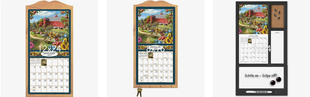 Shop Calendars by Sizes