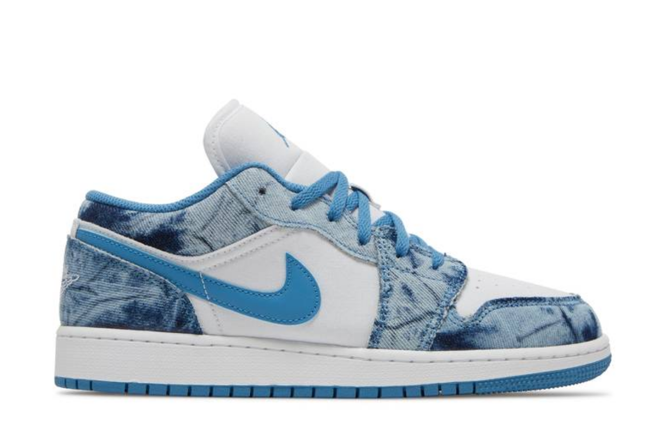 nike air jordan 1 low washed denim