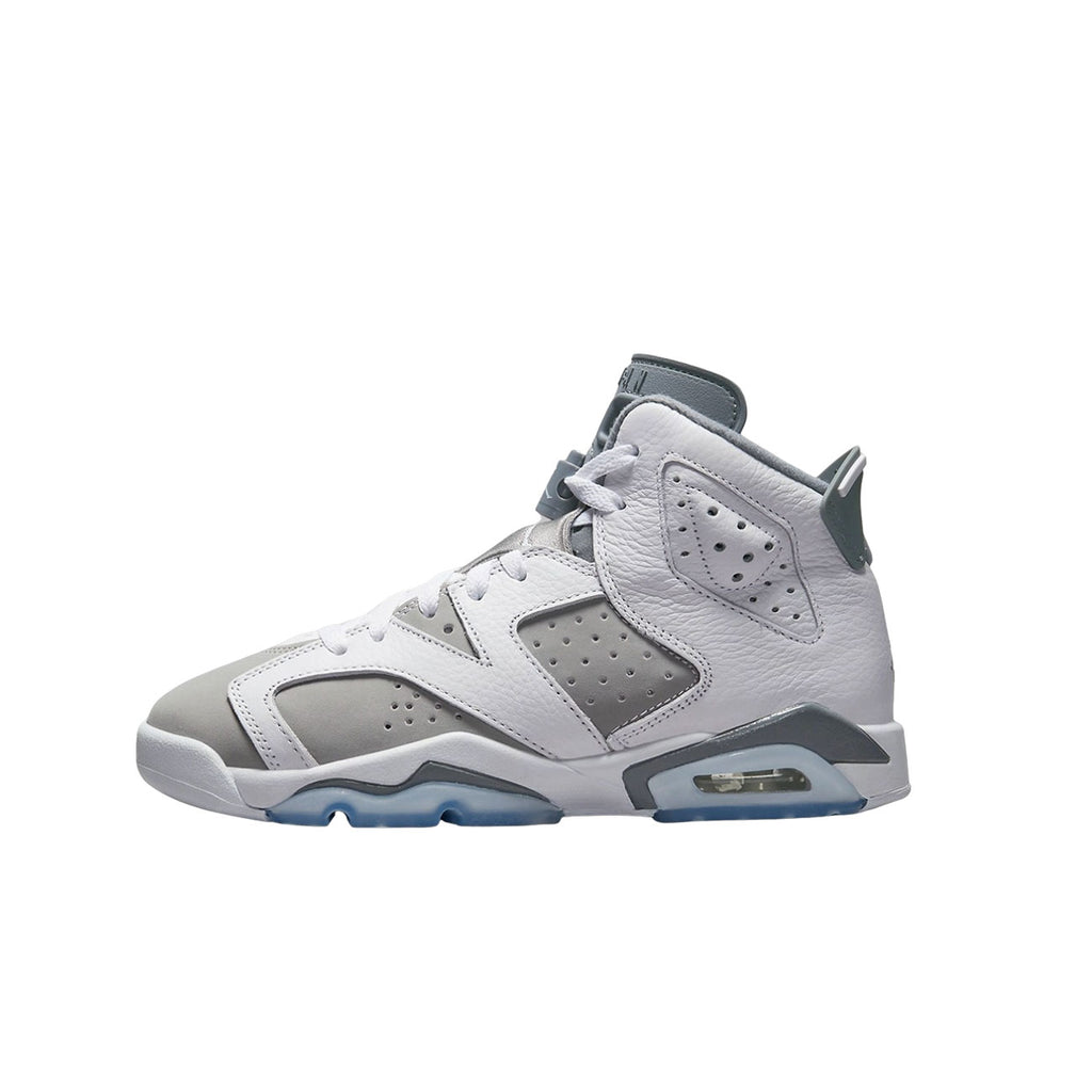 grey and white jordans 6