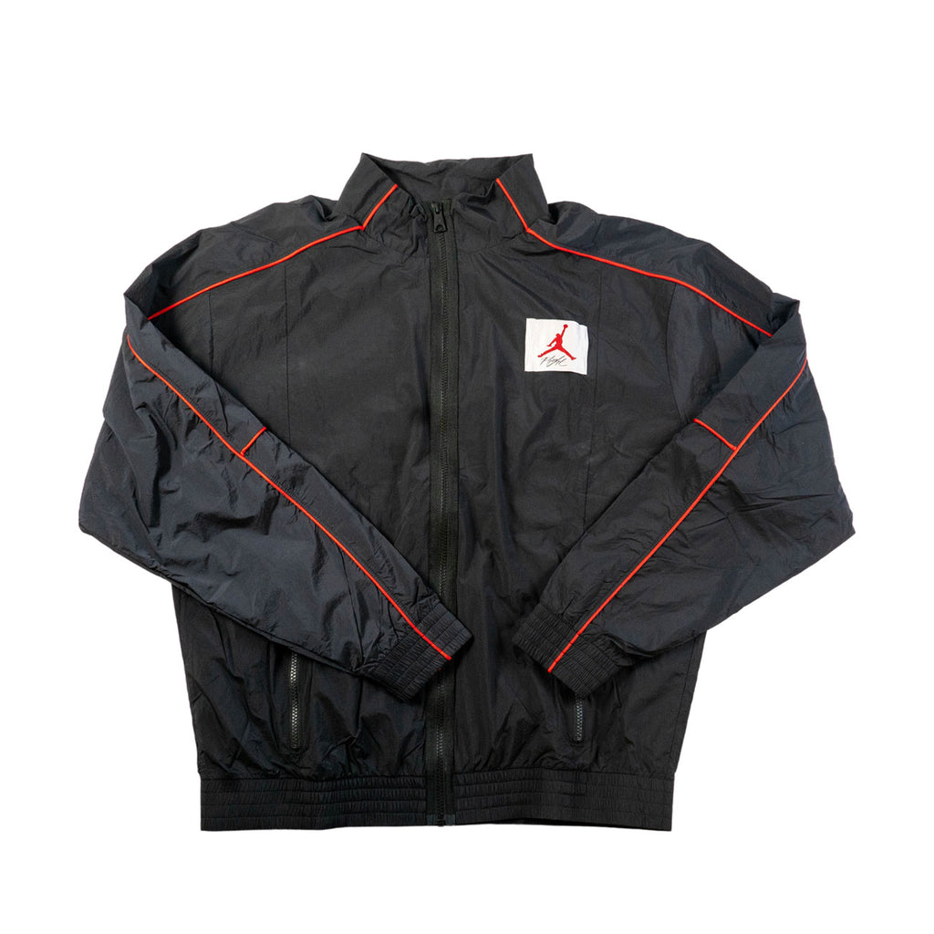 black and red jordan windbreaker