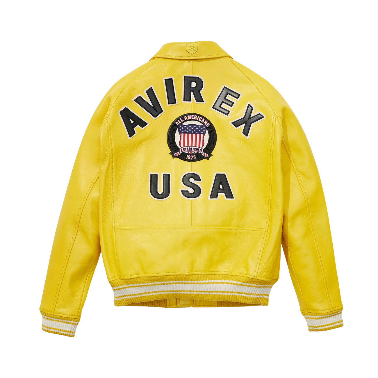 Avirex Icon Leather Jacket (Gold)
