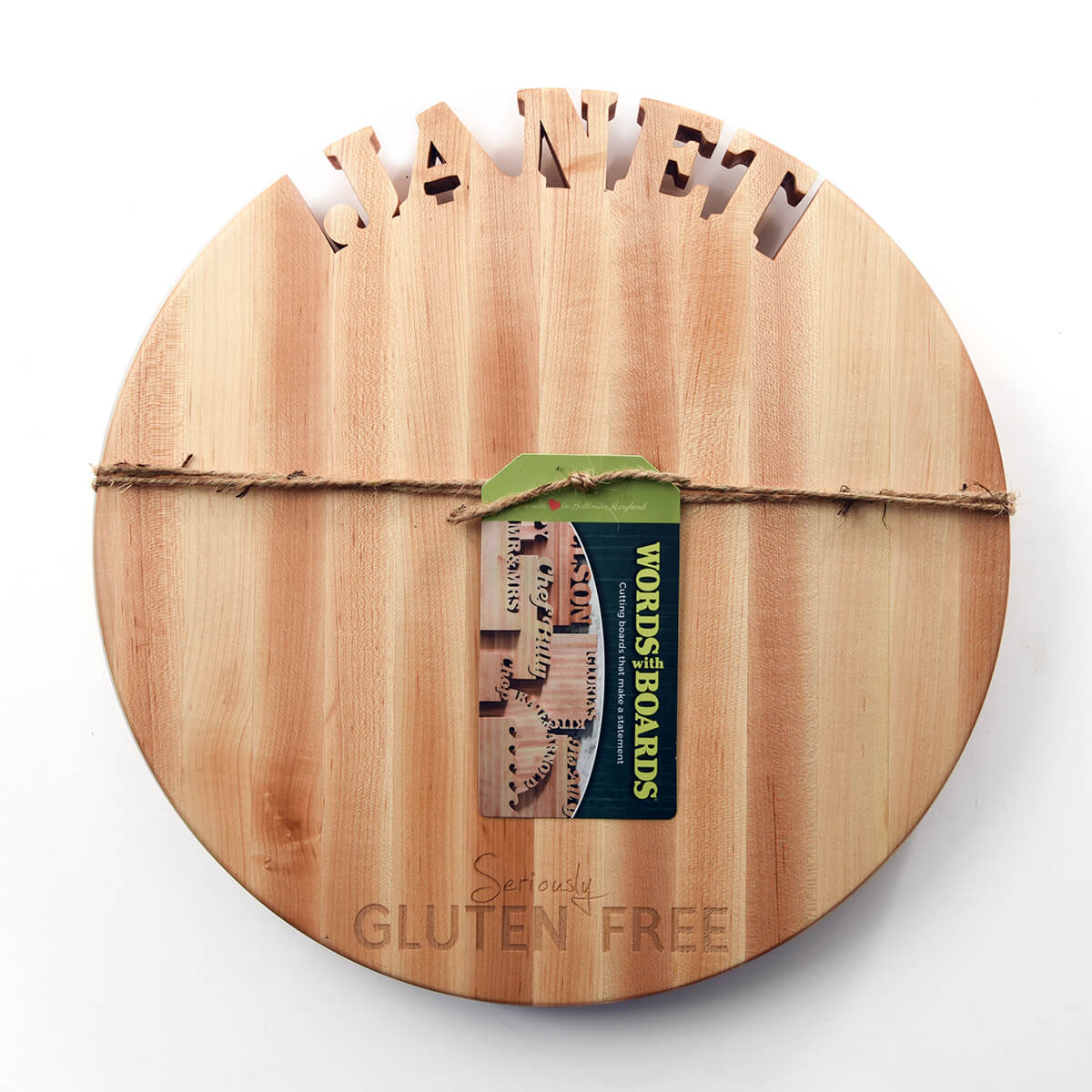 Round Custom Board ~ Seriously Gluten Free