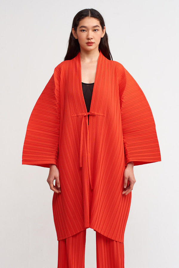 Nu Solid Chiffon Kimono Outerwear Orange – Wardrobe Fashion KW