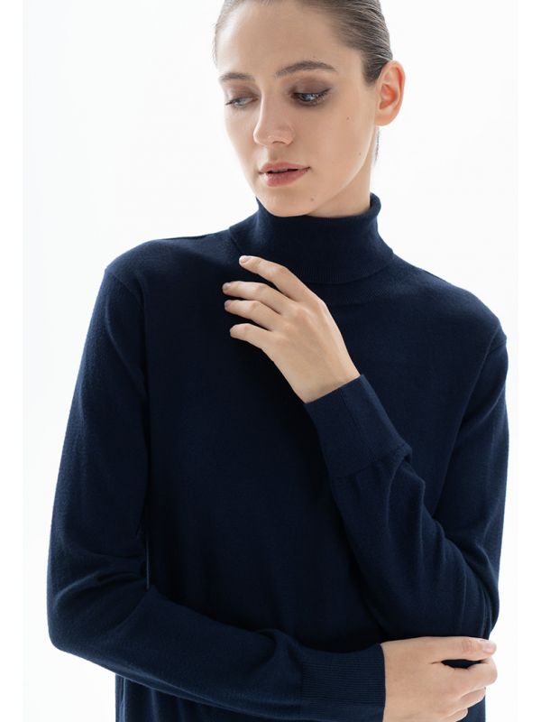 KeyWear breathing inner wear-silk wool turtleneck knitted top-3  colors-0DB05291 - Shop KeyWear Women's Sweaters - Pinkoi