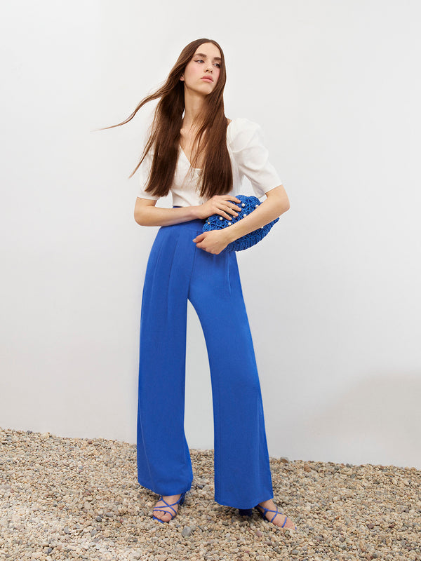 Belt Pleated High Waist Carrot Pants in Pink - Noxlook – Noxlook