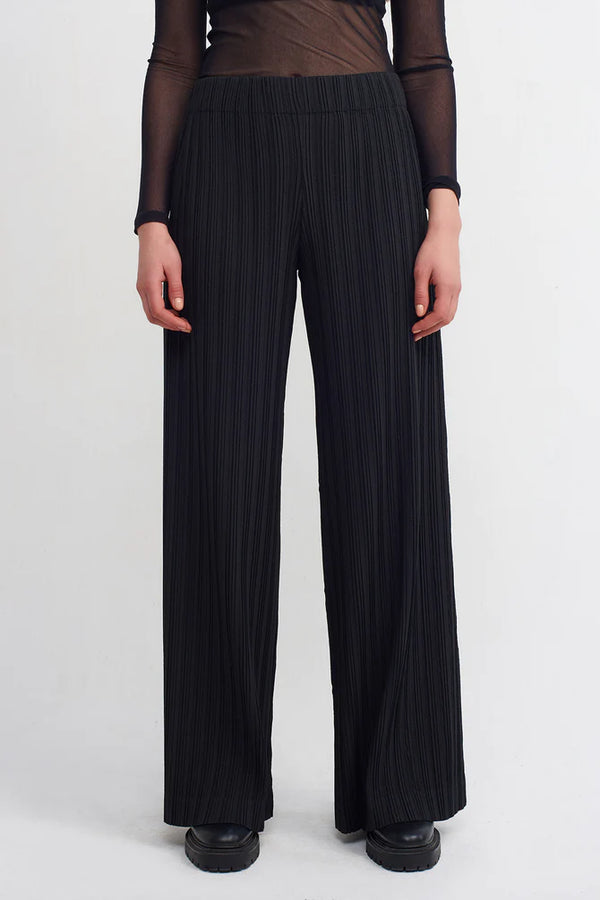 Lemaire Pleated Pants - Satin Black | Garmentory