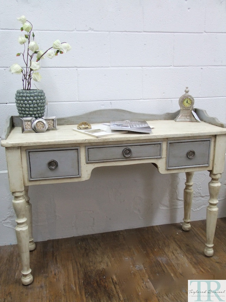 Commissioned Bedroom Suite In Old White And Paris Grey Taylored