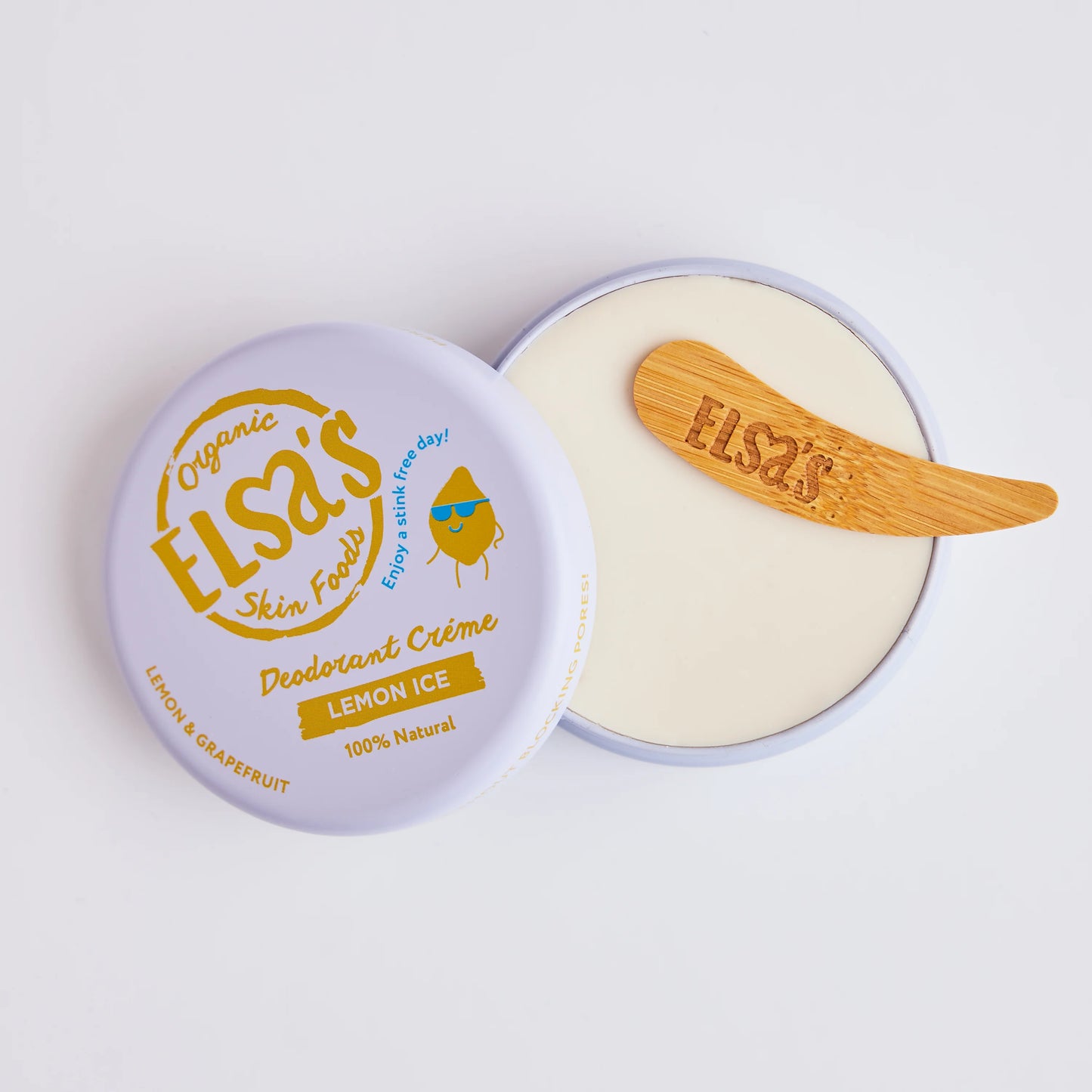 Elsa’s Organics - Natural Deodorant 50g Tin - Lemon Ice