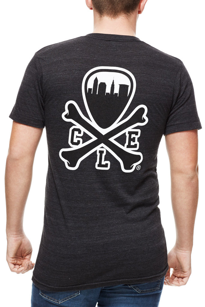 CLE Logo Tee - Unisex Crew - Tri Black – CLE Clothing Co.