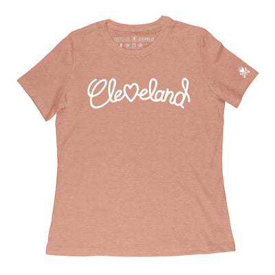 Cleveland Womens Terracotta Wordmark Unisex Long Sleeve Crew