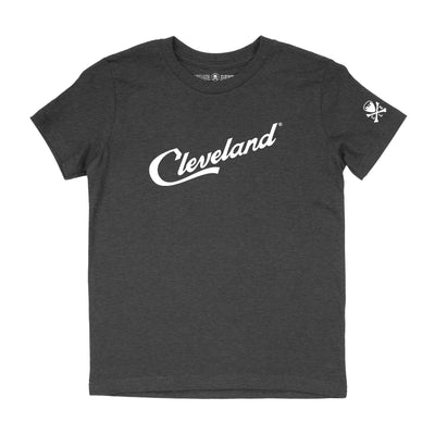 Cleveland Script - Unisex Crew T-Shirt - Grey