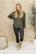 Load image into Gallery viewer, Doorbuster: Brushed Drop Shoulder Sweater In Olive
