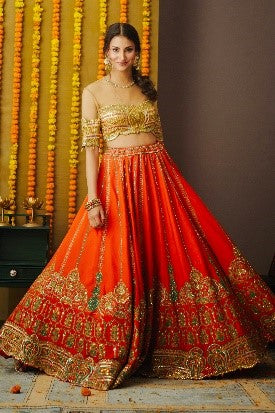 Orange Lehenga