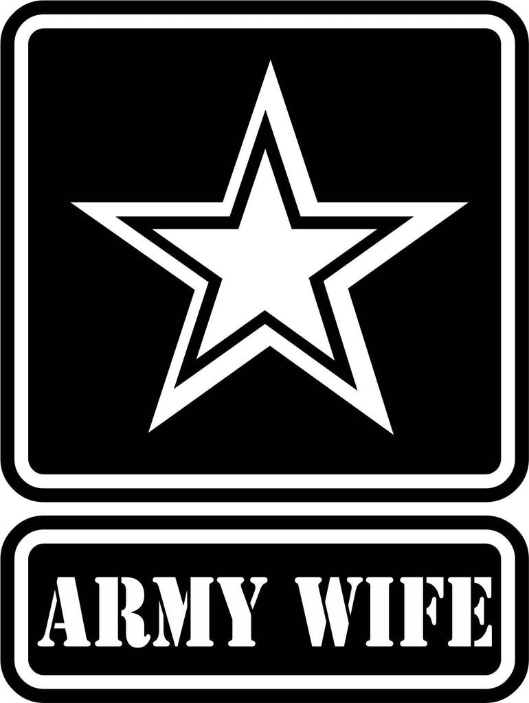 Download U.S. Army Wife Vinyl Decal - Decals N More