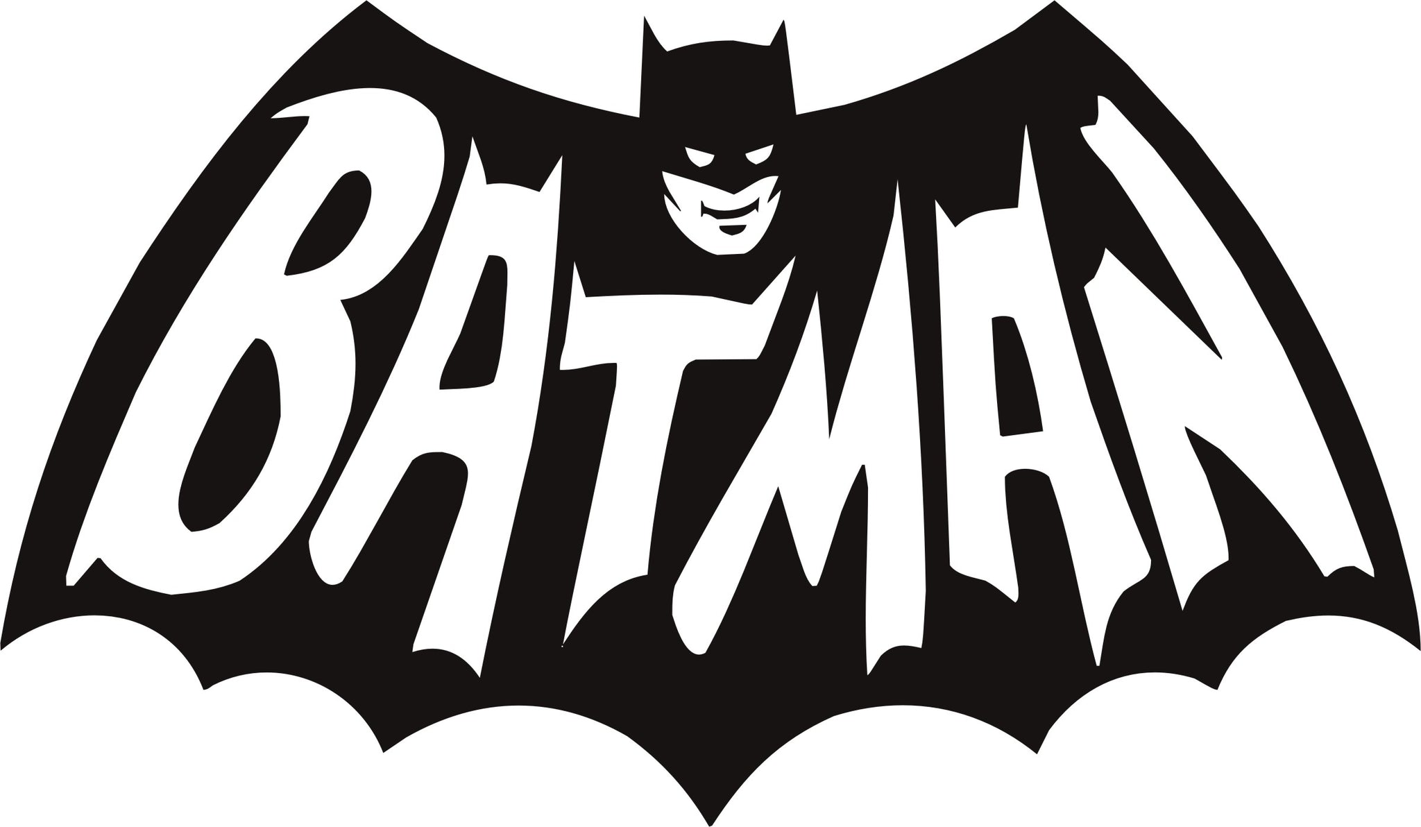 Batman Classic TV Logo Vinyl Decal – Decals-N-More.com
