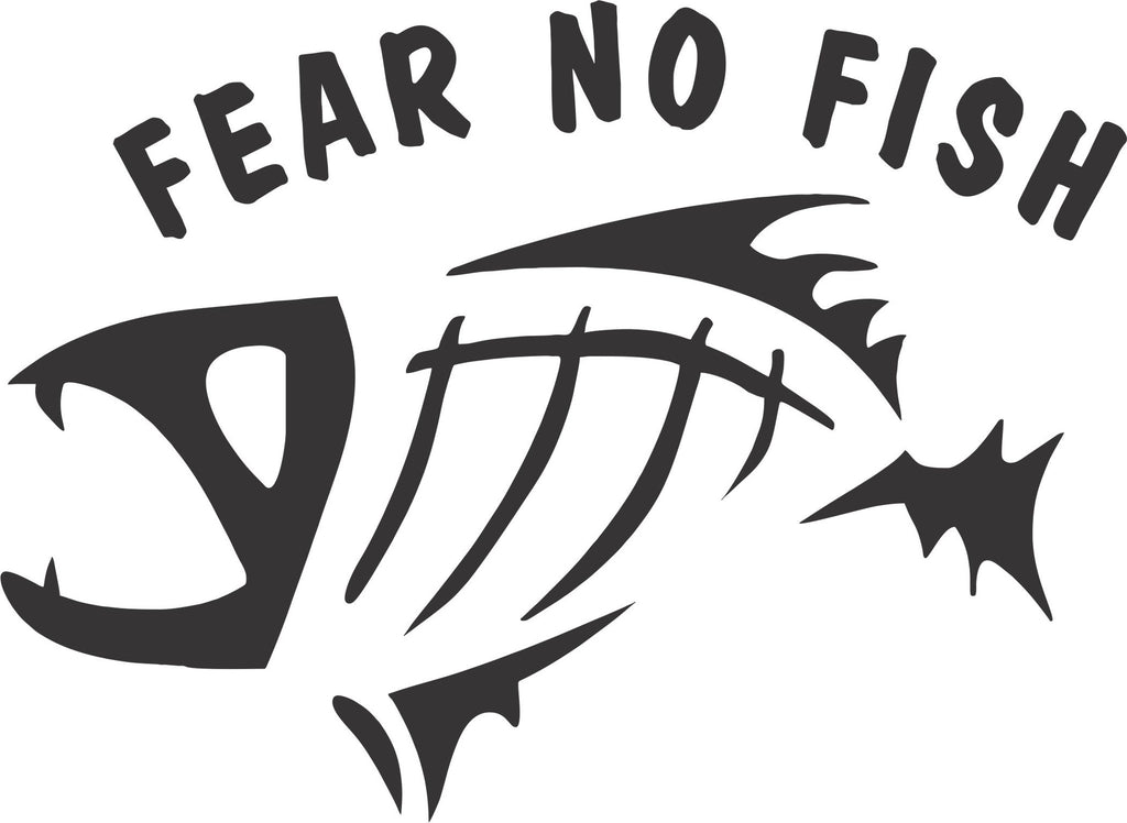 Download Fear No Fish Vinyl Decal Sticker Label - Decals N More