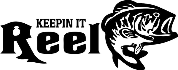 Download Keepin It Reel Bass Vinyl Decal Sticker Label - Decals N More