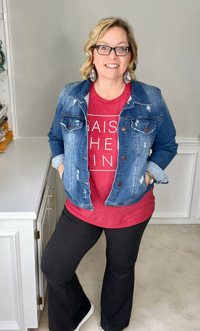 Seven Ways to Style a Graphic Tee Styled by Steph Online Boutique Granger, IN