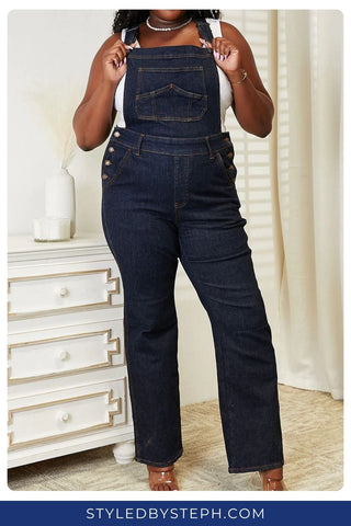 Overalls Judy Blue Denim Fall Fashion Trends 2023 Styled by Steph Online Boutique Granger, IN