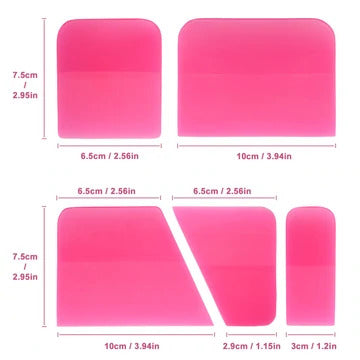 4PCS PPF Squeegee Soft Silicone Squeegee, Small Squeegee for Vinyl Window  Tints