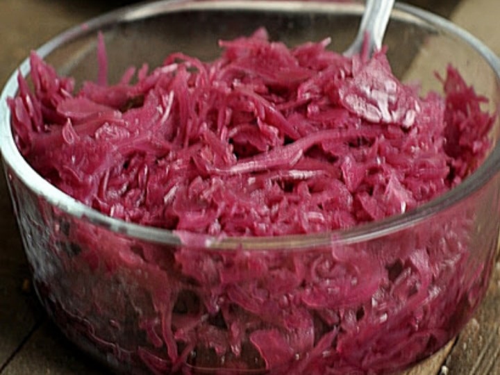 Red cabbage salad in Las Vegas