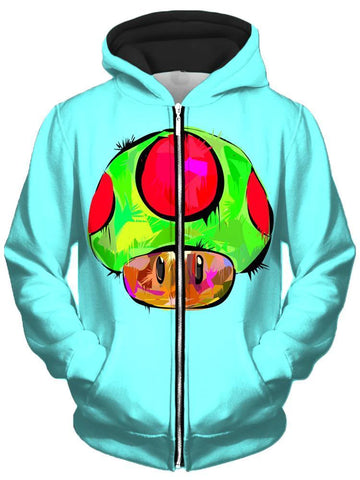 1 Up Unisex Zip Up Hoodie