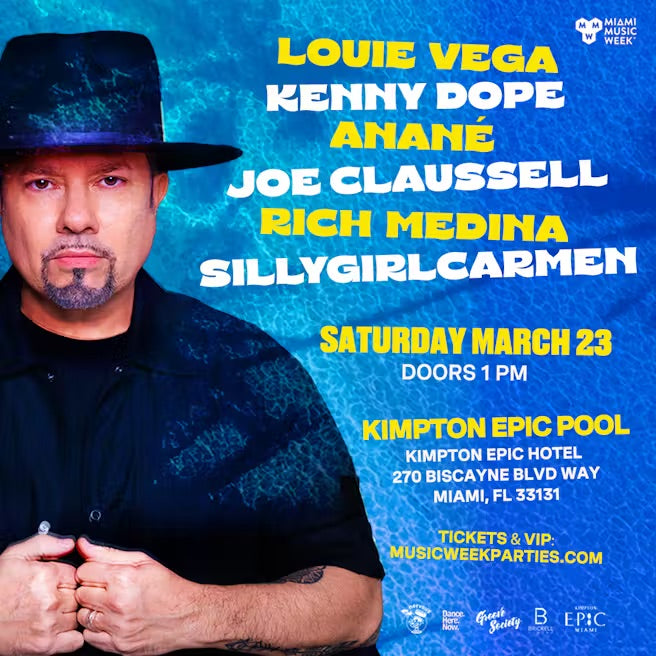 Louie Vega & Friends Pool Party At Kimpton EPIC Hotel, Miami Music Week 2024