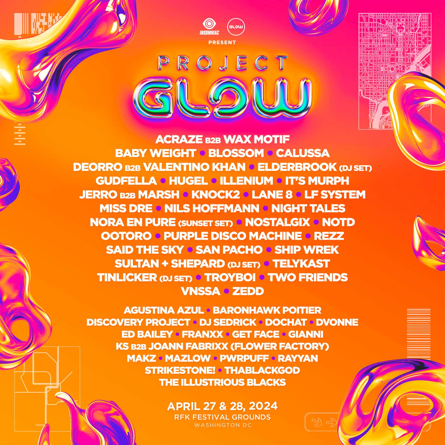 Project GLOW 2024 lineup, tickets, Music Festival, iEDM