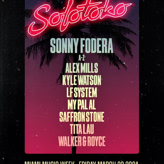 Sonny Fodera Presents Solotoko Miami Pool Party At National Hotel, Miami Music Week 2024