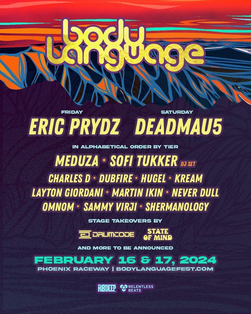 Body Language, 2024 lineup, tickets, Music Festival, iEDM