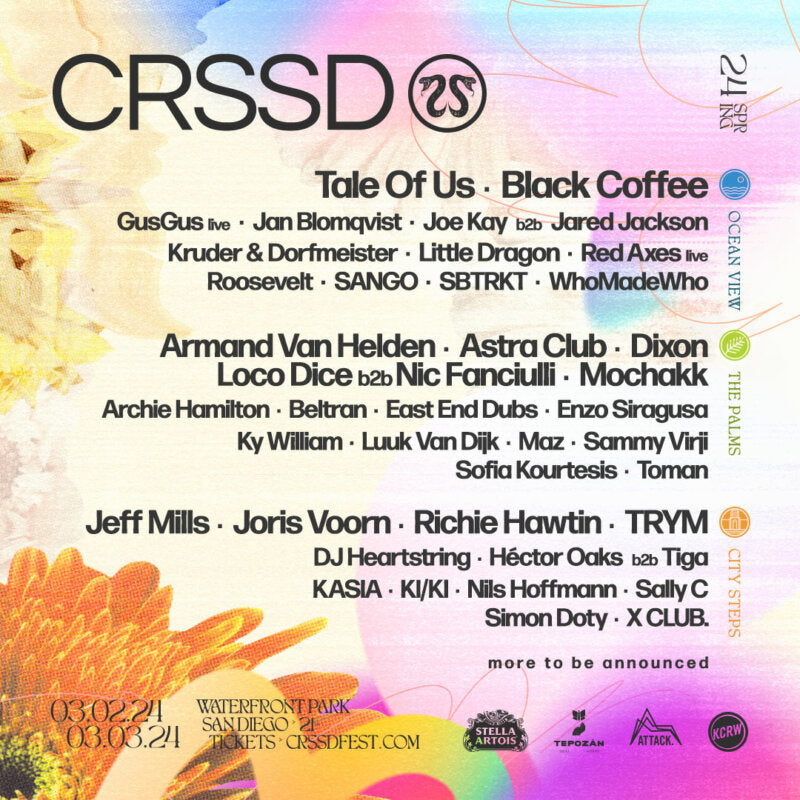 CRSSD 2024 lineup, tickets, Music Festival, iEDM