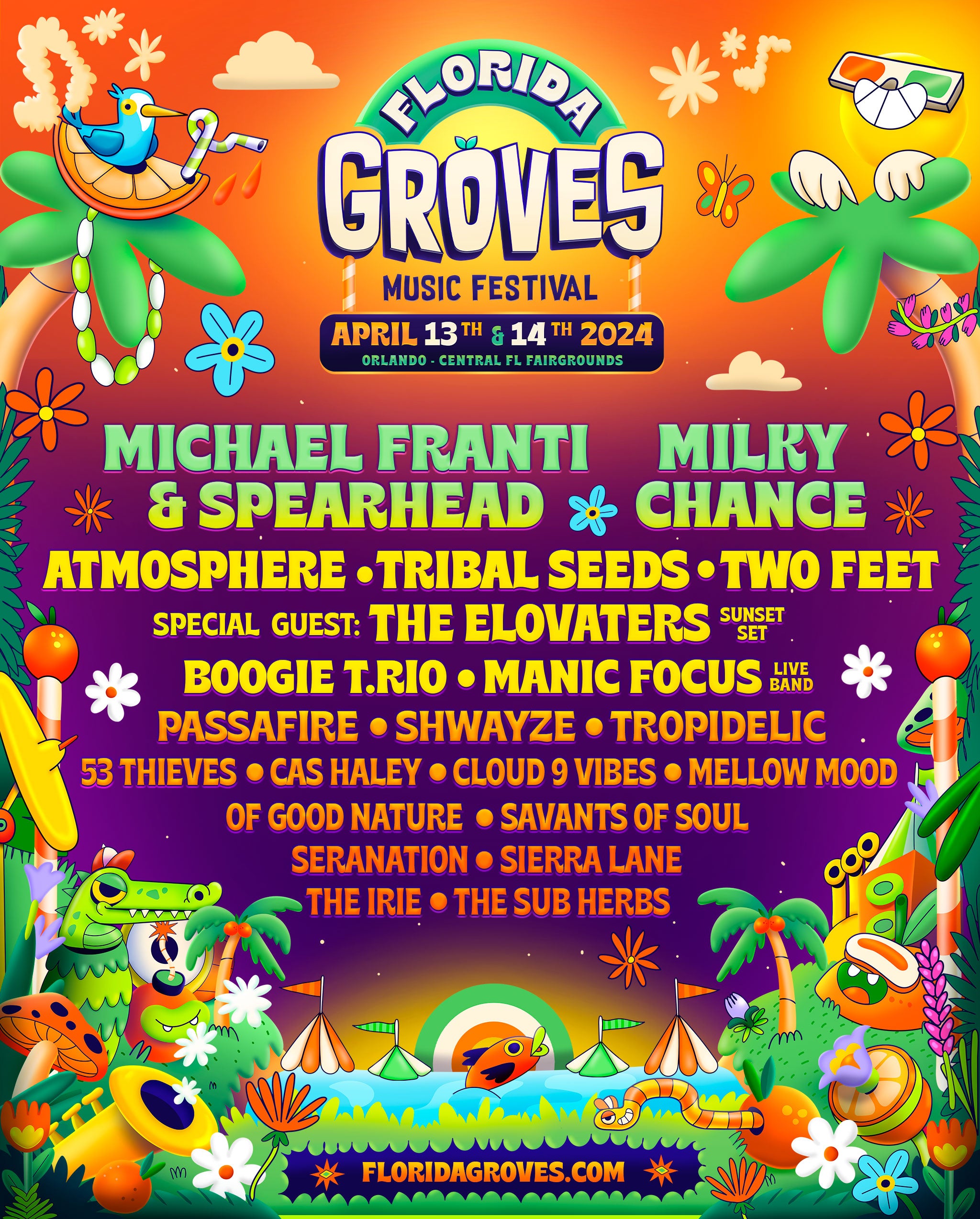 Florida Groves Fest 2024 lineup, tickets, Music Festival, iEDM