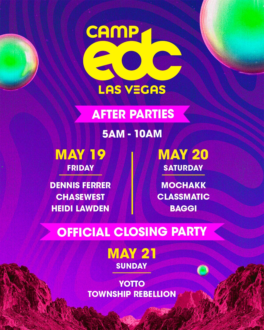 Camp EDC Las Vegas, 2023, Camping Guide