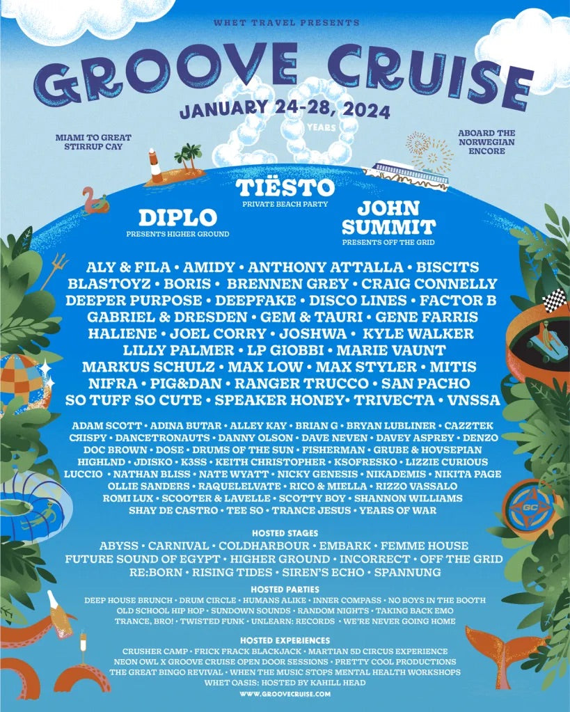 Groove Cruise 2024 lineup