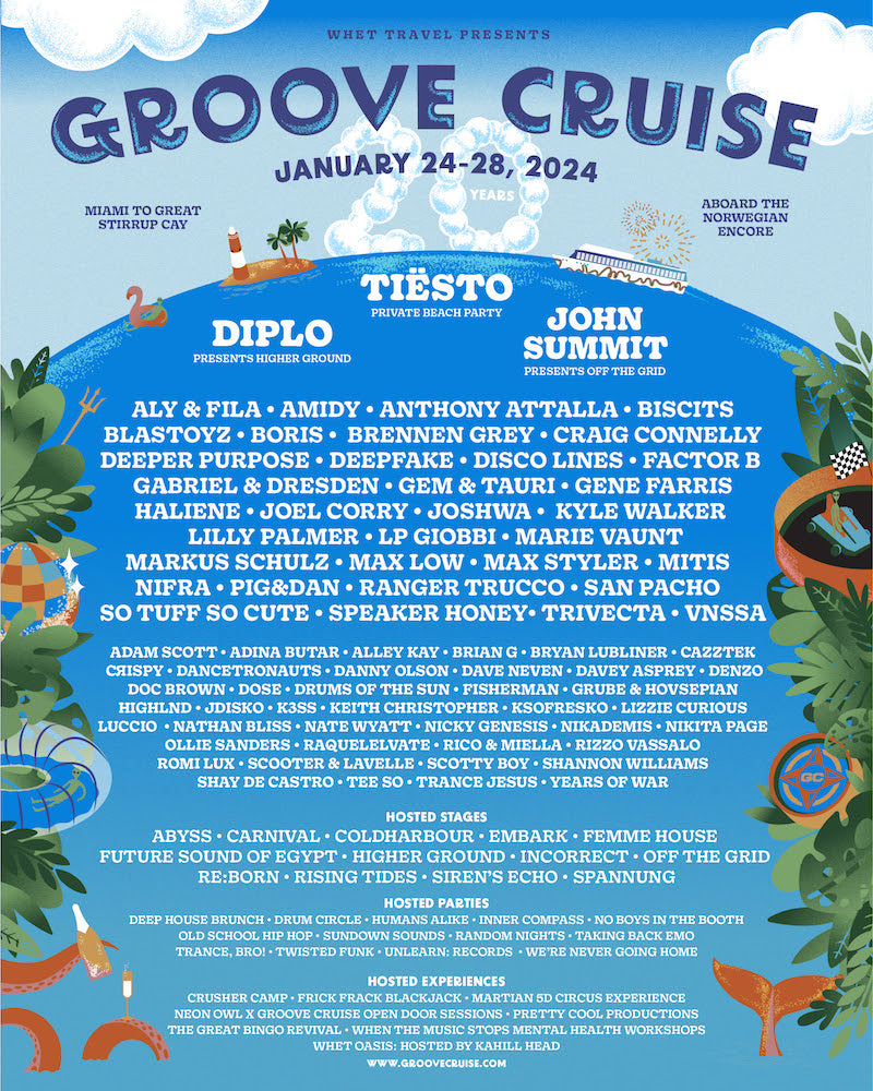Music Festivals 2024, iEDM, tickets, lineup, Groove Cruise Miami