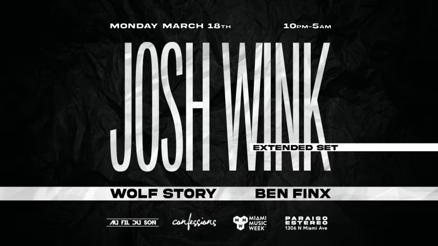 Josh Wink (Extended Set) At Paraiso Estereo, Miami Music Week 2024