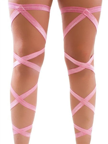Pink Rave Leg Wraps