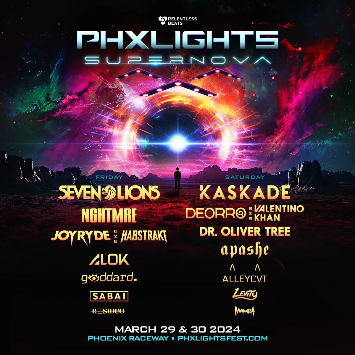 Phx Lights 2024 lineup, Phoenix, tickets, Music Festival, iEDM