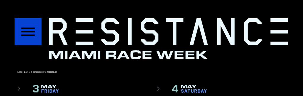 Miami Race Week 2024, RESISTANCE M2, Carl Cox, Mathame, Ultra