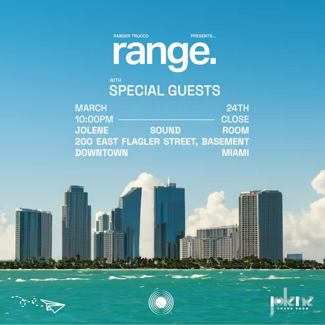 Ranger Trucco Presents range. At Jolene Sound RoomFactory 93 presents 999999999, I Hate Models & More At Factory Town, Miami Music Week 2024
