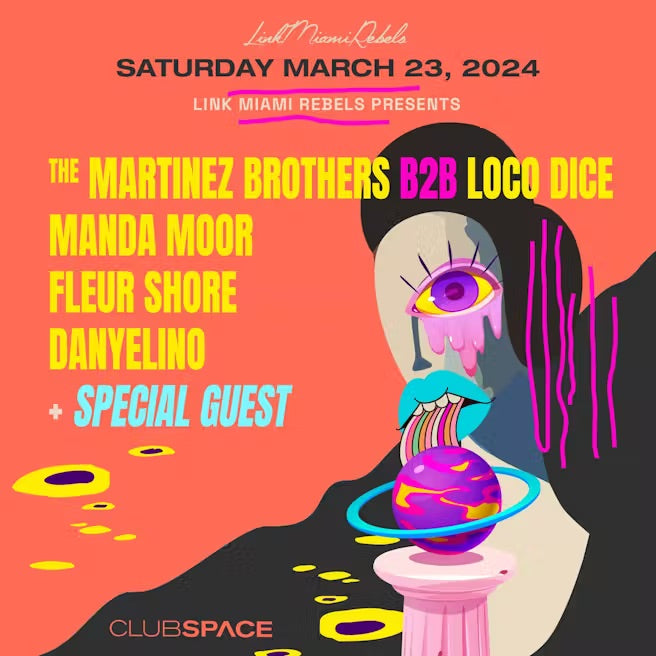 The Martinez Brothers B2B Loco Dice & More At Club Space, Miami Music Week 2024