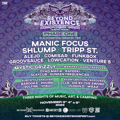 Music Festivals 2023, EDM, tickets, lineup, Beyond Existence