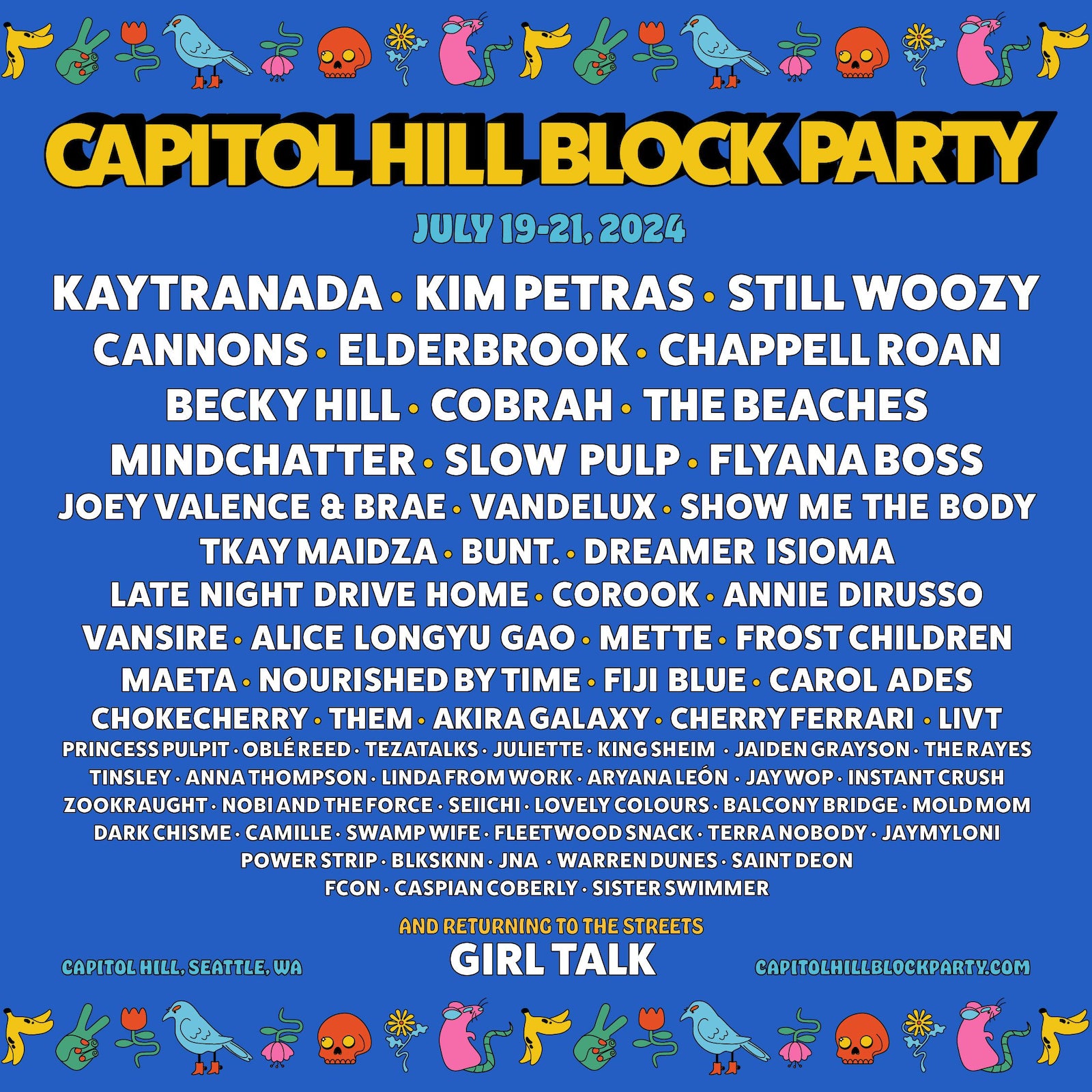 Music Festivals 2024, EDM, tickets, lineup, Capitol Hill Block Party