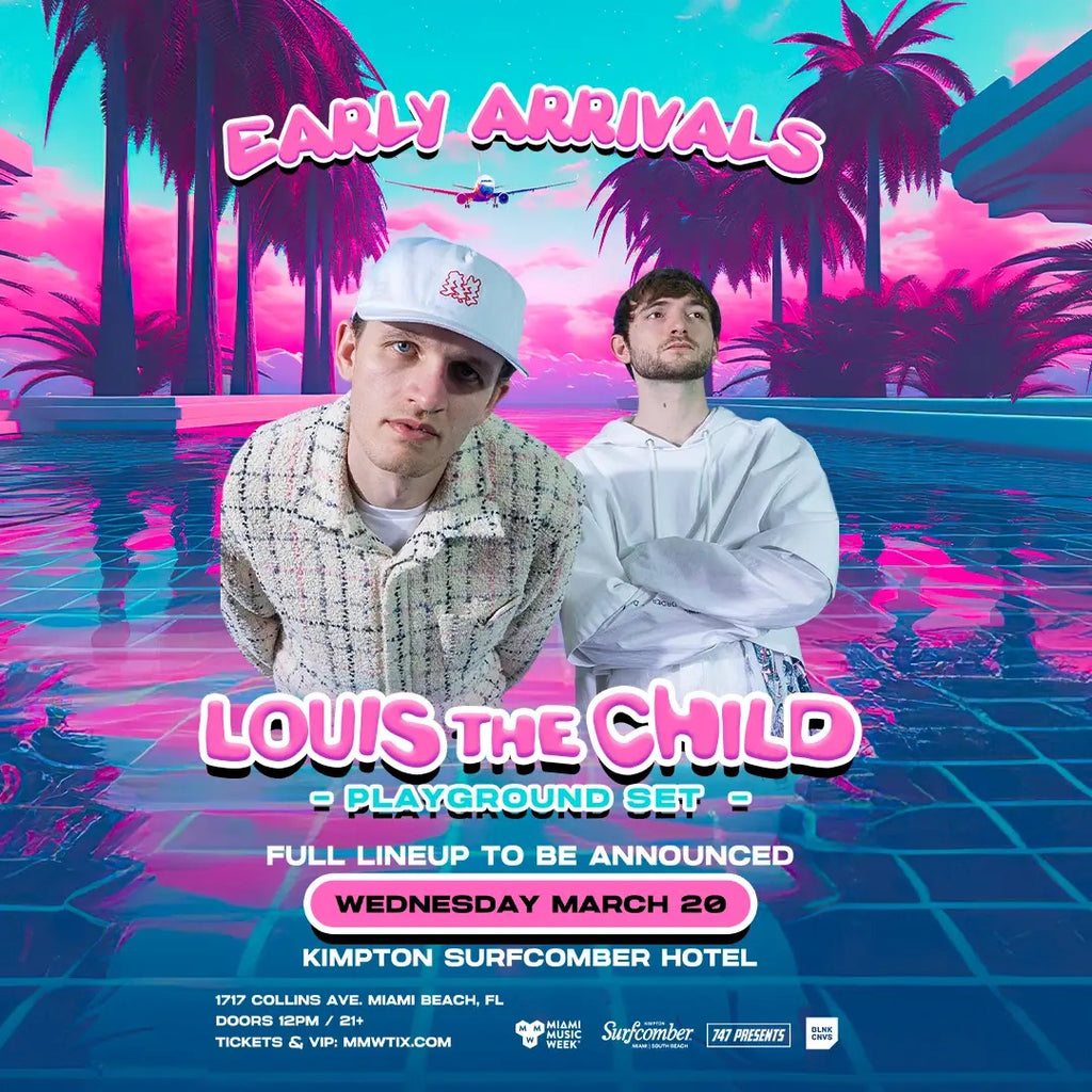 Louis The Child's Early Arrivals Pool Party  At Surfcomber Hotel, Miami Music Week 2024