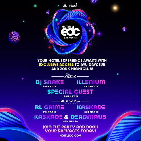Music Festivals 2024, iEDM, tickets, lineup, Hotel EDC Las Vegas