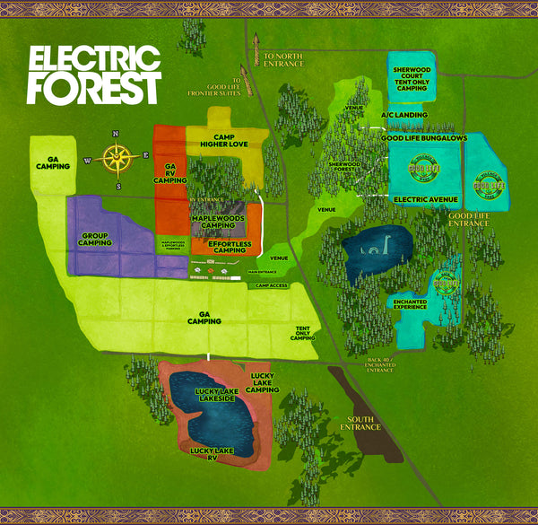 Electric Forest 2024 Map