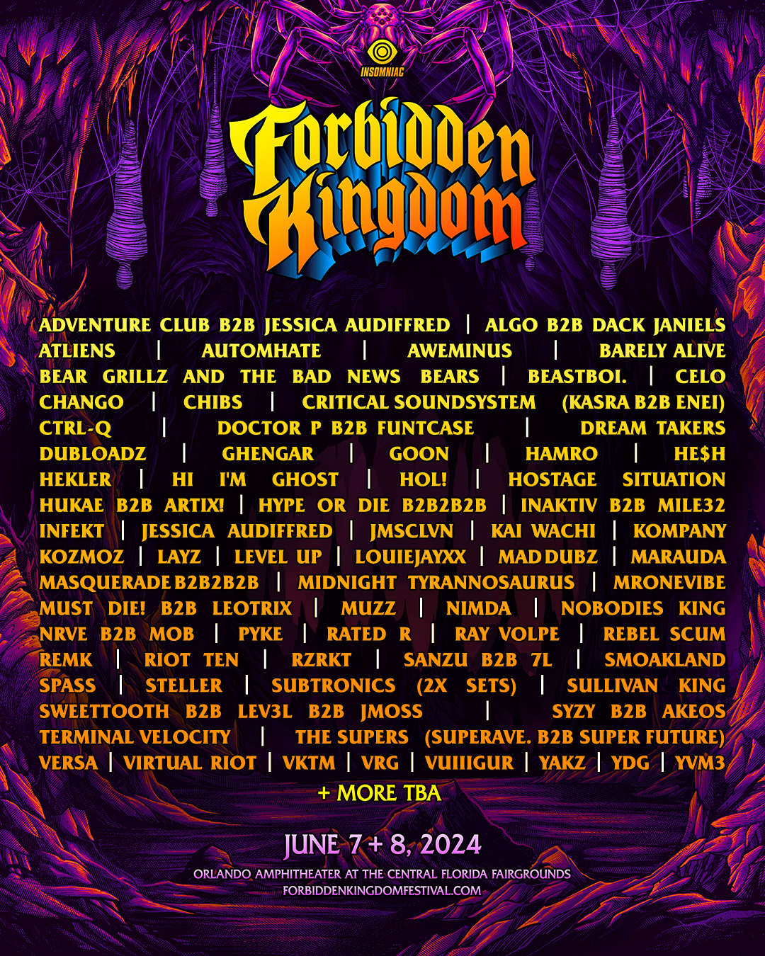 Music Festivals 2024, EDM, tickets, lineup, Forbidden Kingdom