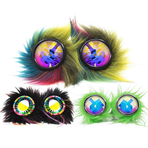 Furry Party Animal Kaleidoscope Glasses