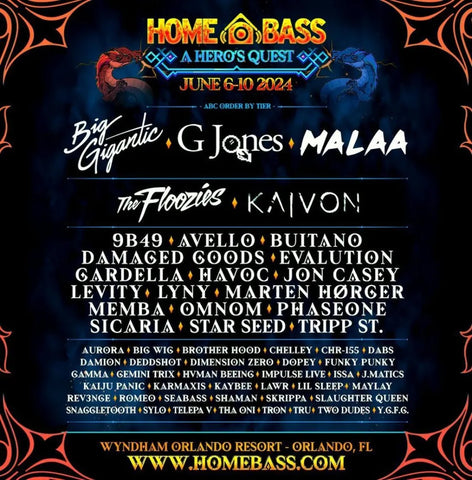 Home Bass: A Hero's Quest, 2024 lineup