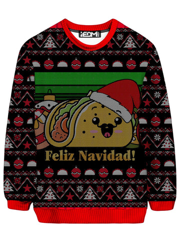 Taco Christmas Ugly Sweater